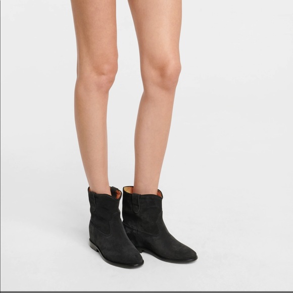 Isabel Marant Crisi in black suede ankle boots. Size 37. Made in Portugal - Picture 11 of 13